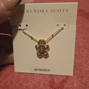 Kendra Scott Gold Gingerbread Charm Necklace